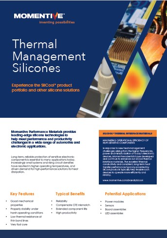 Download Thermal Management Silicones Brochure